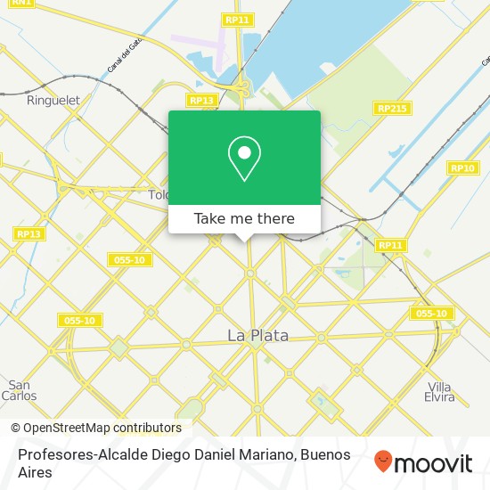 Profesores-Alcalde Diego Daniel Mariano map