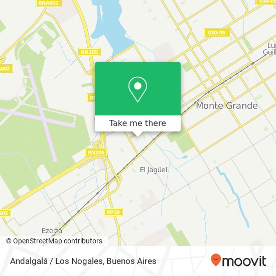 Mapa de Andalgalá / Los Nogales