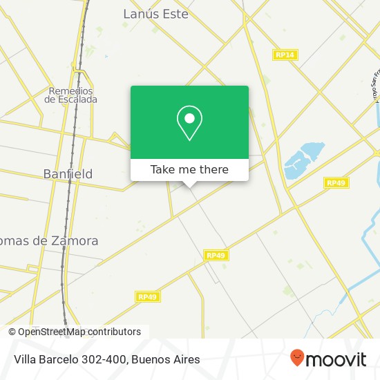 Mapa de Villa Barcelo 302-400