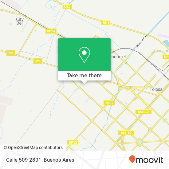 Calle 509 2801 map