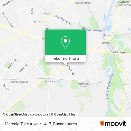 Mapa de Marcelo T. de Alvear 1417
