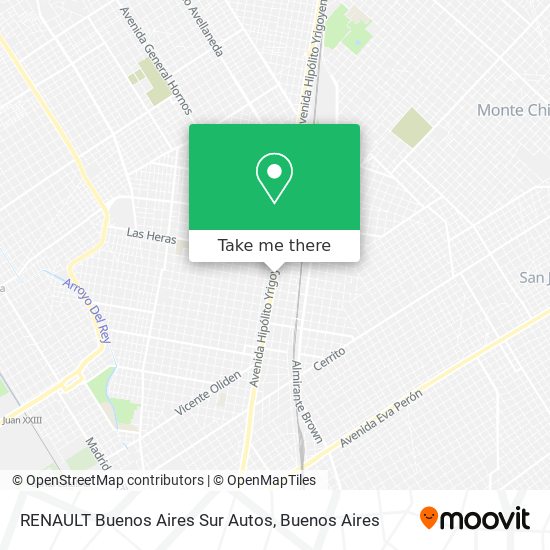 RENAULT Buenos Aires Sur Autos map