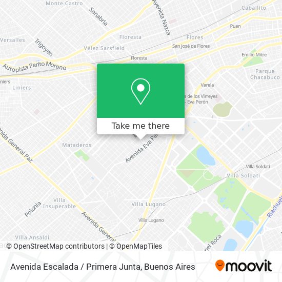 Avenida Escalada / Primera Junta map