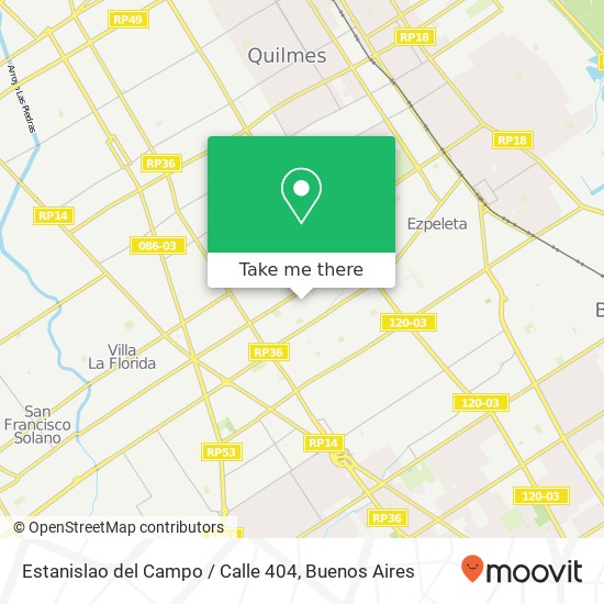 Estanislao del Campo / Calle 404 map