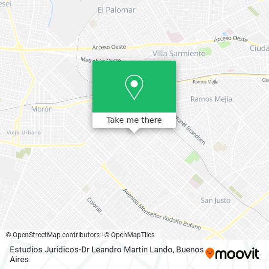 Estudios Juridicos-Dr Leandro Martin Lando map