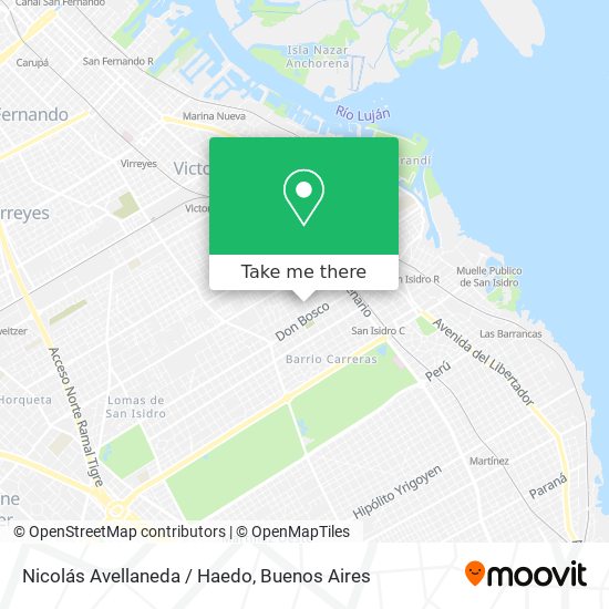Nicolás Avellaneda / Haedo map