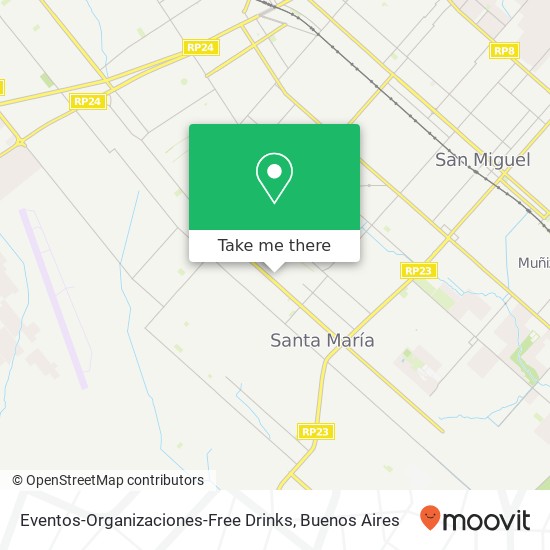 Eventos-Organizaciones-Free Drinks map