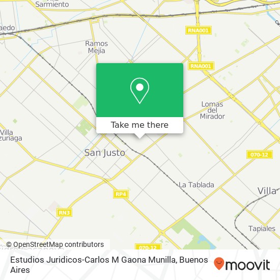 Estudios Juridicos-Carlos M Gaona Munilla map