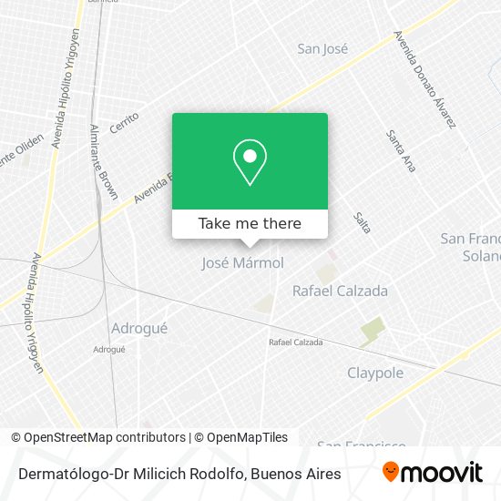 Dermatólogo-Dr Milicich Rodolfo map