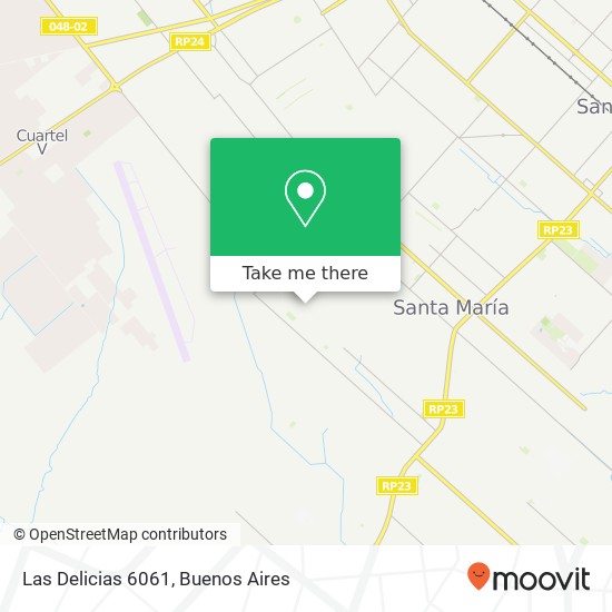 Las Delicias 6061 map