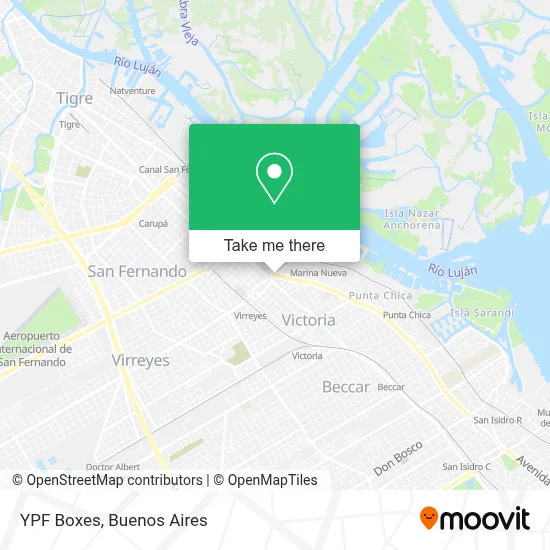 YPF Boxes map