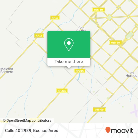 Mapa de Calle 40 2939