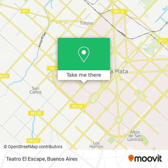 Teatro El Escape map