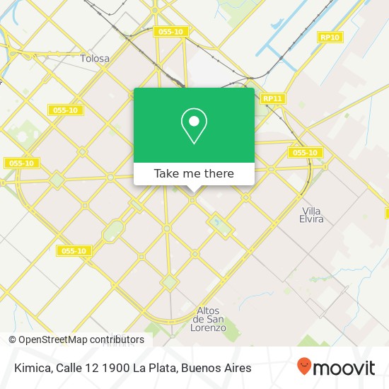 Kimica, Calle 12 1900 La Plata map