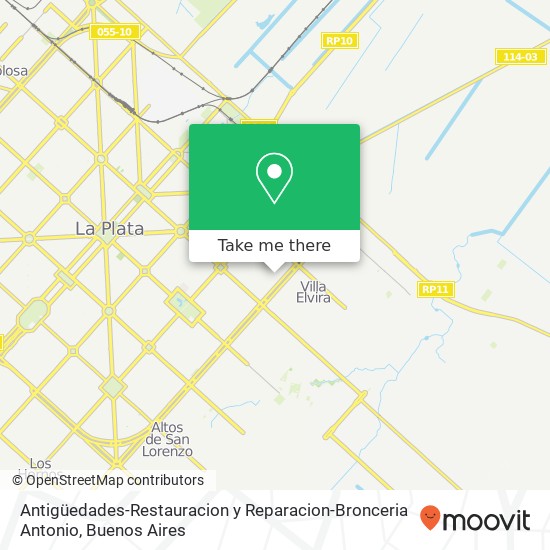 Antigüedades-Restauracion y Reparacion-Bronceria Antonio, Calle 71 424 1900 La Plata map