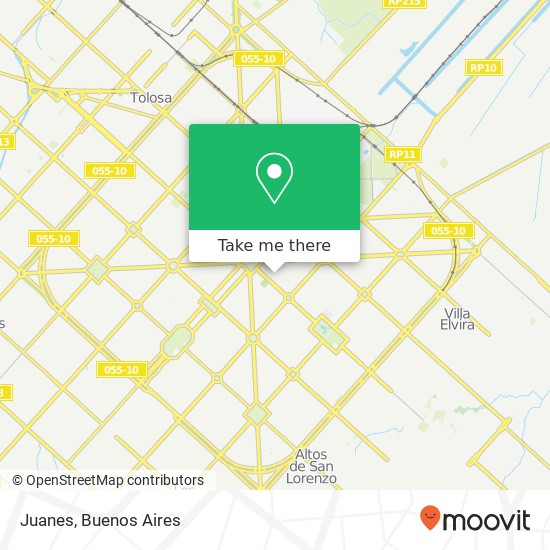 Juanes, Calle 12 1900 La Plata map