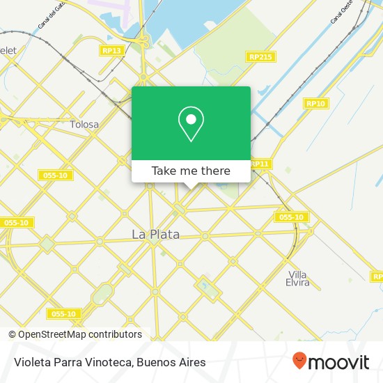 Mapa de Violeta Parra Vinoteca