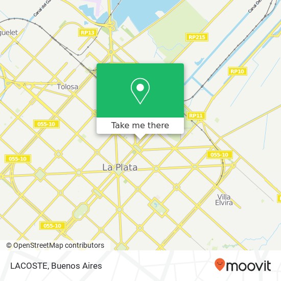 Mapa de LACOSTE, Avenida 51 1900 La Plata