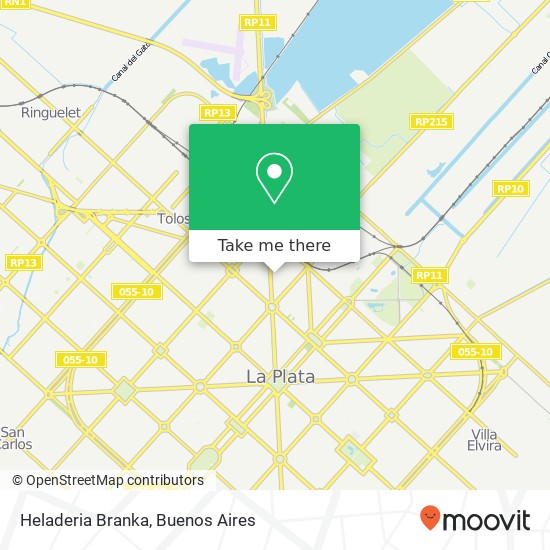 Mapa de Heladeria Branka, Calle 42 1900 La Plata