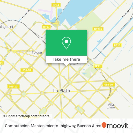 Computacion-Mantenimiento-Ihighway, Avenida 44 362 1900 La Plata map