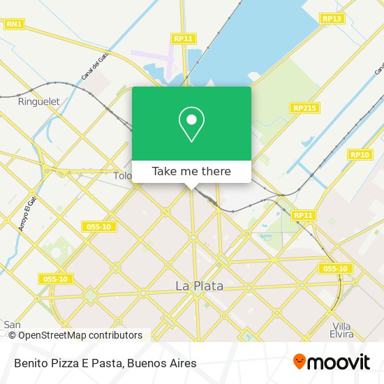 Benito Pizza E Pasta map