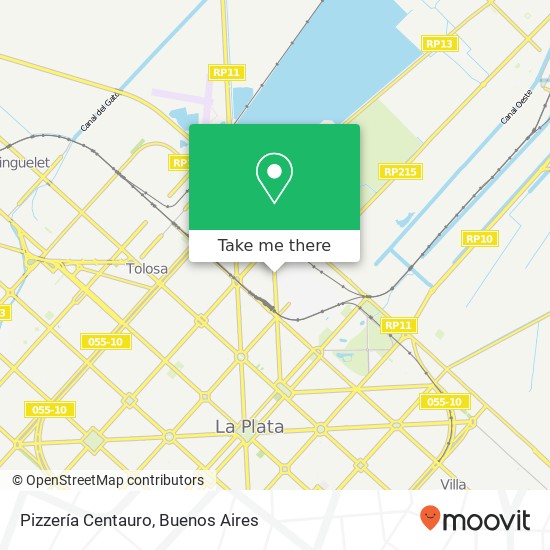Pizzería Centauro, Diagonal 80 263 1900 La Plata map