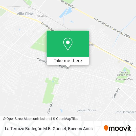 La Terraza Bodegòn M.B. Gonnet map