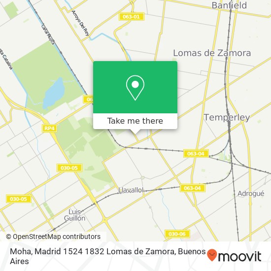 Moha, Madrid 1524 1832 Lomas de Zamora map