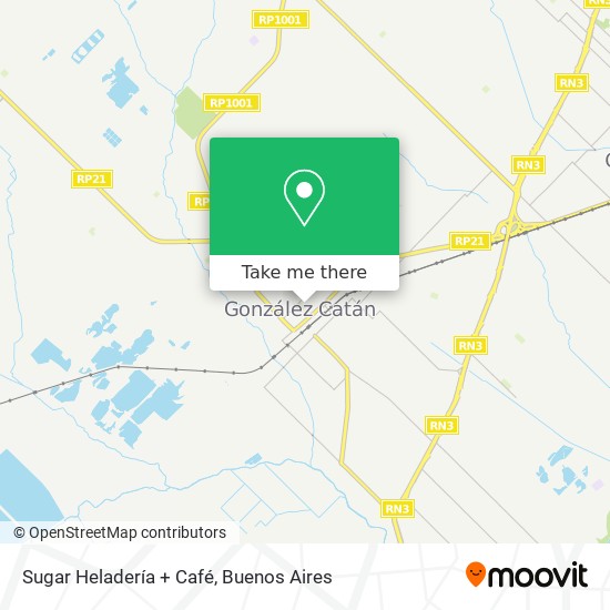 Sugar Heladería + Café map