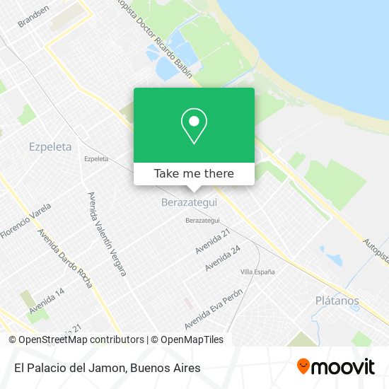 Mapa de El Palacio del Jamon