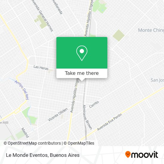 Le Monde Eventos map