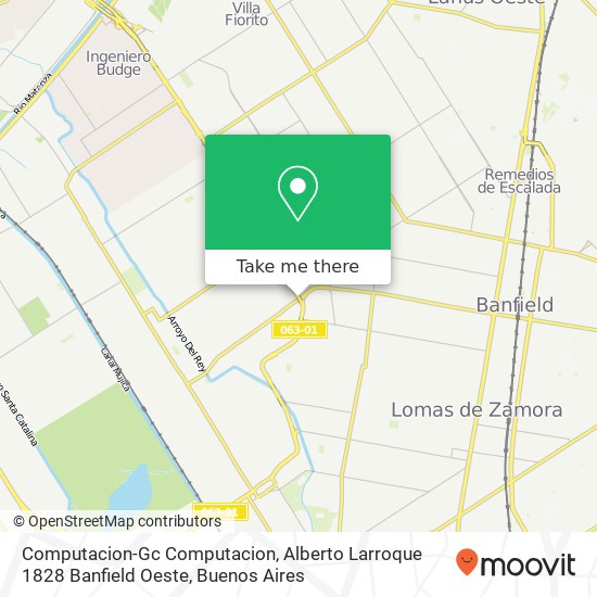 Mapa de Computacion-Gc Computacion, Alberto Larroque 1828 Banfield Oeste