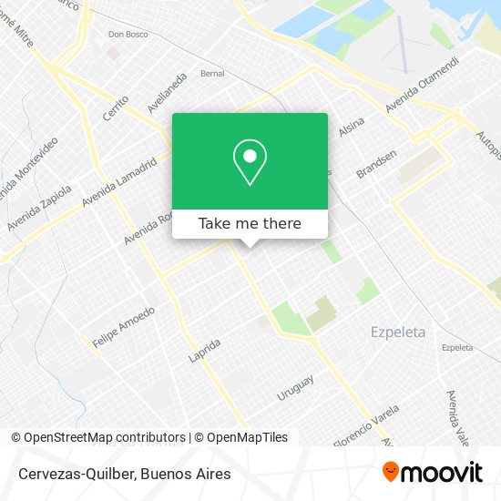 Cervezas-Quilber map