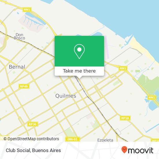 Club Social, Alsina 1878 Quilmes map