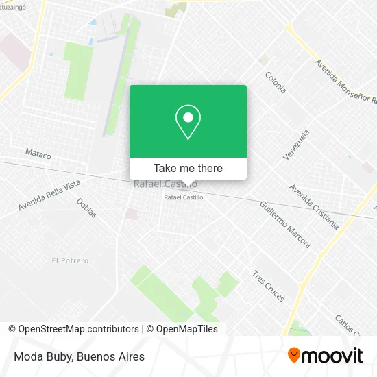 Moda Buby map