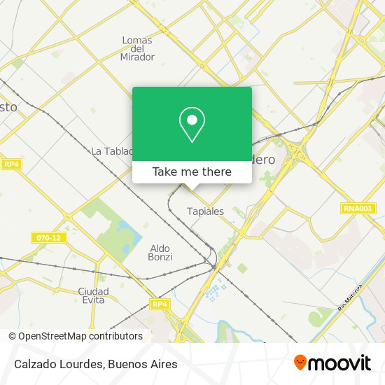 Calzado Lourdes map