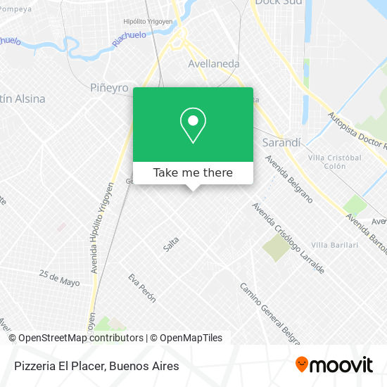 Pizzeria El Placer map