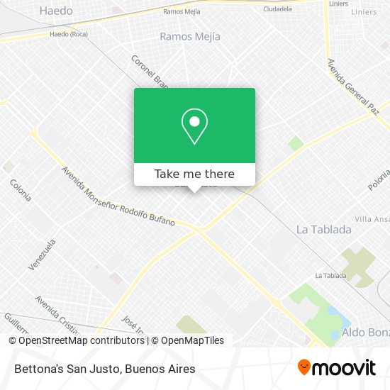 Bettona's San Justo map