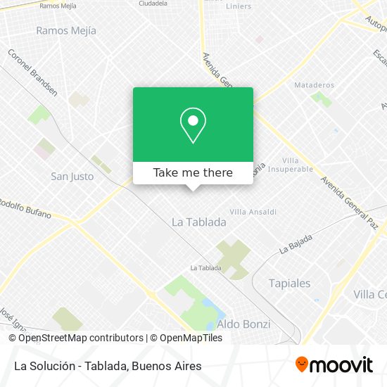 La Solución - Tablada map