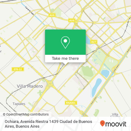 Ochiara, Avenida Riestra 1439 Ciudad de Buenos Aires map