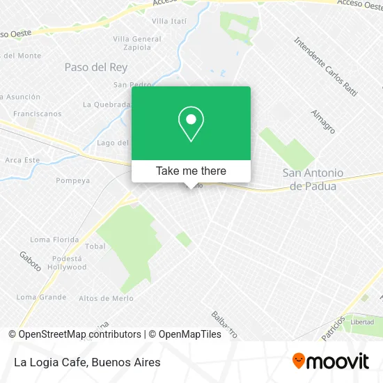 La Logia Cafe map