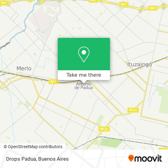 Mapa de Drops Padua