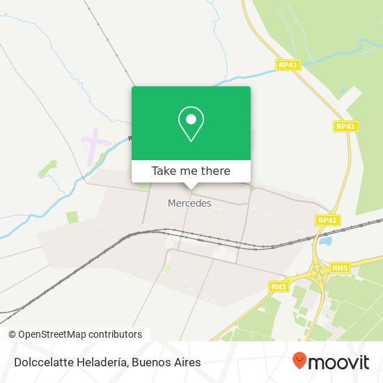 Mapa de Dolccelatte Heladería, Avenida 29 6600 Mercedes