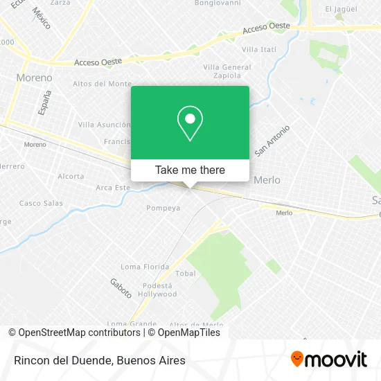 Rincon del Duende map