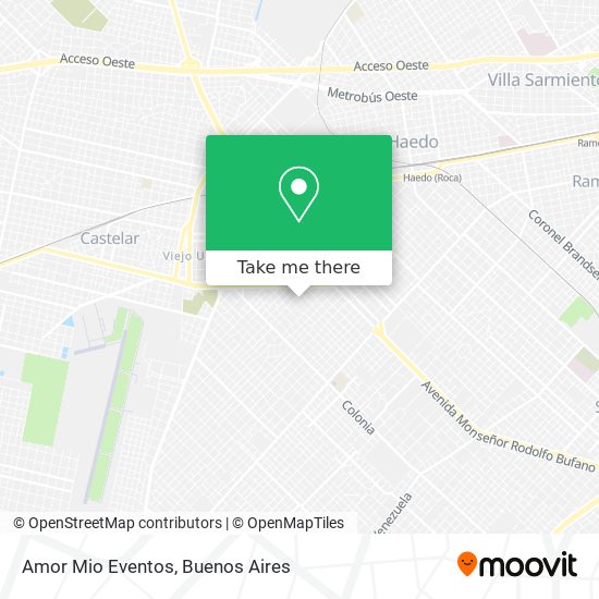 Amor Mio Eventos map