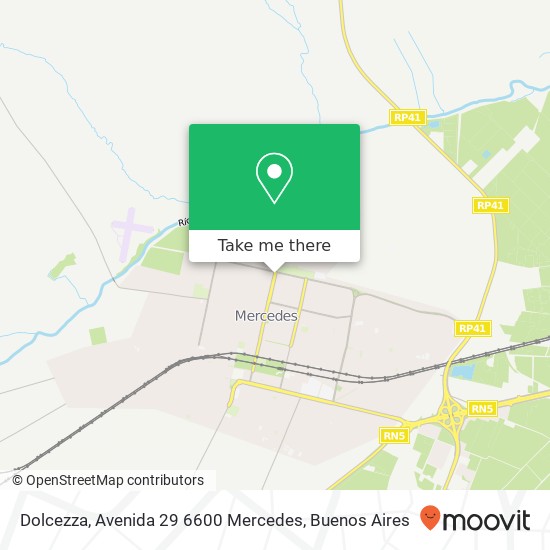 Mapa de Dolcezza, Avenida 29 6600 Mercedes