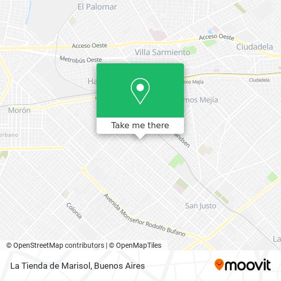 Mapa de La Tienda de Marisol