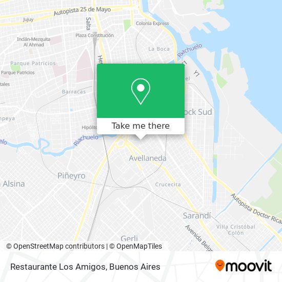 Mapa de Restaurante Los Amigos