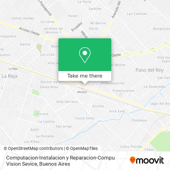 Computacion-Instalacion y Reparacion-Compu Vision Sevice map