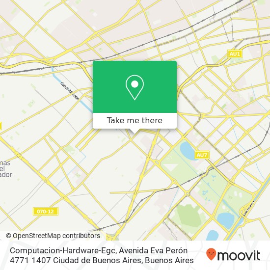 Computacion-Hardware-Egc, Avenida Eva Perón 4771 1407 Ciudad de Buenos Aires map